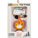 Lucy Darling Baby Teething Toys - Little Camper Silicone Baby Chew Toy For 0-6 And 0-12 Months - BPA Free Teethers For Babies - Soothe Babies Gums - 2 In 1 Pacifier And Teether - Image 4