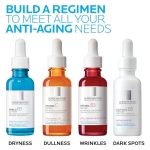La Roche-Posay Pure Vitamin C Face Serum with Hyaluronic Acid & Salicylic Acid, Anti Aging Face Serum for Wrinkles & Uneven Skin Texture to Visibly Brighten & Smooth. Suitable for Sensitive Skin - Image 2