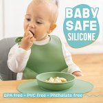 UpwardBaby Led Weaning Supplies - Suction Plates for Baby - Spoons Self Feeding 6 months Suction Bowls Silicone Plates - Toddler Plates Bowls Self Eating - Infant First Stage BLW Utensils 6-12 Months - Image 8