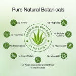 Aloderma Organic Aloe Vera Gel for Face & Body, Made within 12 Hours of Harvest, 96% Pure Aloe Vera Gel for Skin, Scalp, & Hair, Soothing Aloe Face Moisturizer, Multipurpose, Hydrating Aloe Gel, 7oz - Image 6