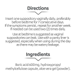 AZO Boric Acid Vaginal Suppositories, Helps Support Odor Control and Balance Vaginal PH with Clinically Studied Boric Acid, Non-GMO, 30 Count - Image 5