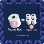 Quilted Northern Ultra Plush® Toilet Paper with Sweet Lilac & Vanilla Scented Tube, 6 Mega Rolls, 3-Ply Bath Tissue - Image 4
