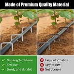 FEED GARDEN Galvanized Landscape Staples 6 Inch 50 Pack 11 Gauge Anti-Rust Garden Stakes Landscaping Fabric SOD Pins Yard Stakes for Weed Barrier Fabric - Image 6