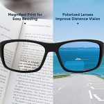 KastKing Ellijay Bifocal Polarized Sunglasses, Bi-Focal x1.5 x2.0 x2.5 Magnifications, Wrap Sport Reader Sunglasses - Image 9
